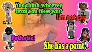 TEXT TO SPEECH 💯 Real Chat conversation exposed 💯 Roblox GC Conversation Story