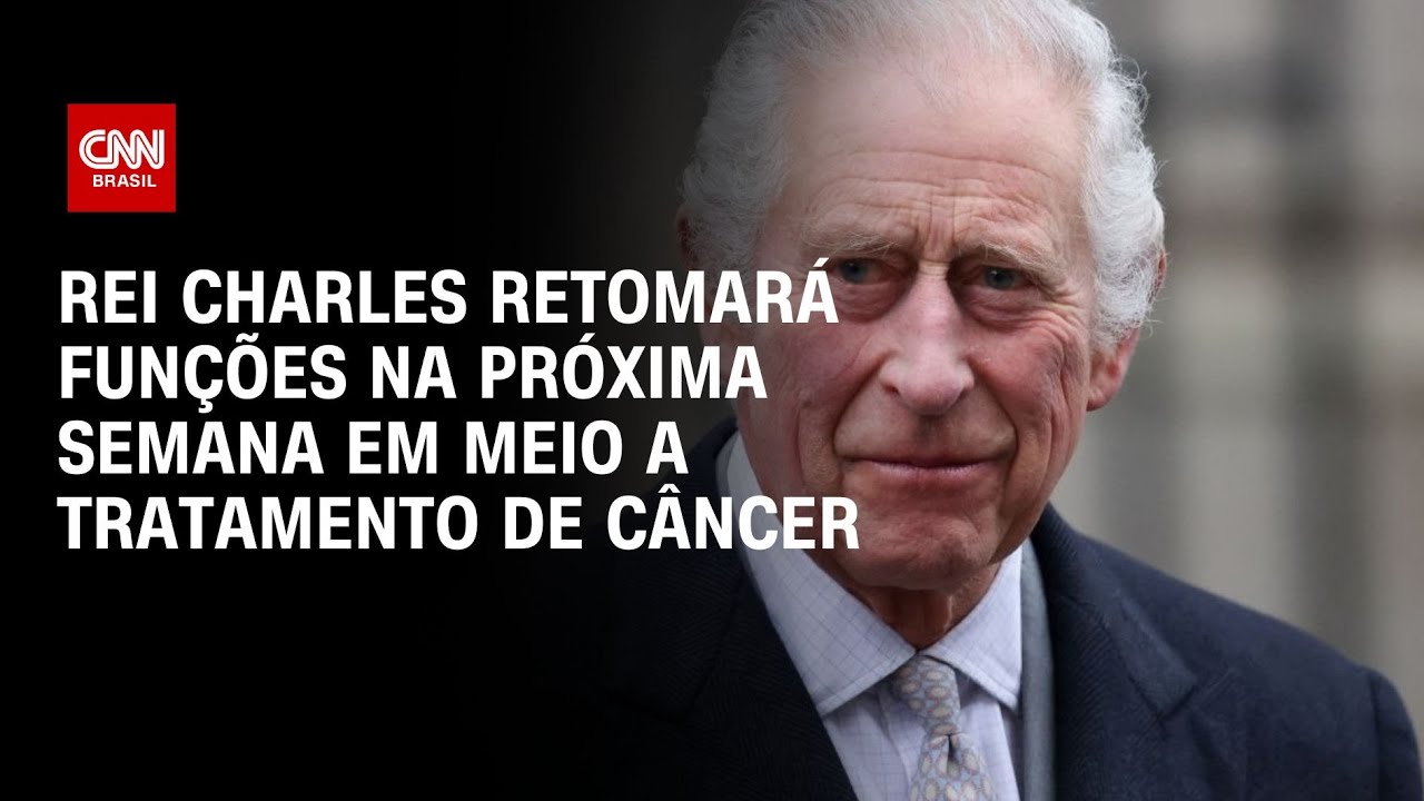 Rei Charles retomará funções na próxima semana em meio a tratamento de câncer | AGORA CNN