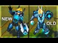All Ezreal Skins NEW and OLD Texture Comparison Rework 2018 (League of Legends)