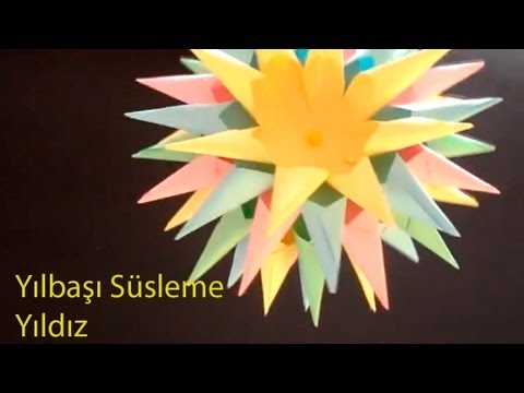 Kağıt Katlama - Yılbaşı Süsleme - YILDIZ