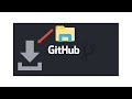 How to download files from Github