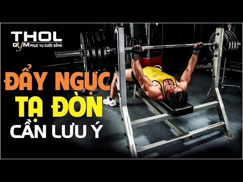 Đẩy ngực đúng kỹ thuật thể hình bằng tạ đòn Bench Press