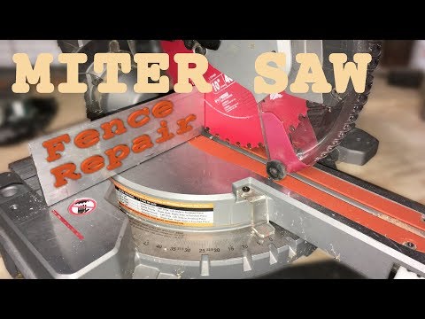 Quick repair of miter saw fence
