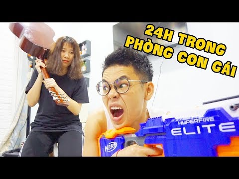 THỬ THÁCH 24 GIỜ SỐNG TRONG PHÒNG CON GÁI (Giáo Sư Chuối) | kids THỬ THÁCH 24 GIỜ SỐNG TRONG PHÒNG CON GÁI (Giáo Sư Chuối) | kids