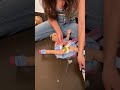 She found something in her daughter’s doll! 😳 #Shorts