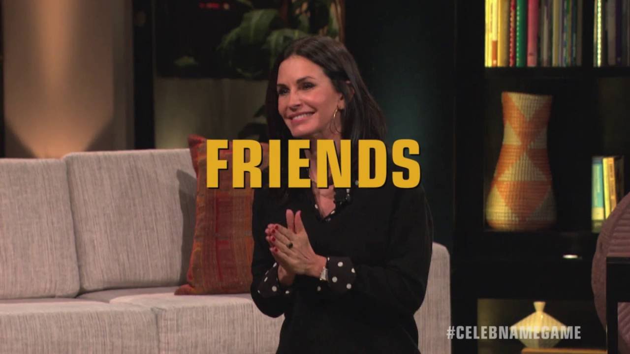 Celebrity Name Game: Courteney Cox & Lisa Kudrow play “Friends”