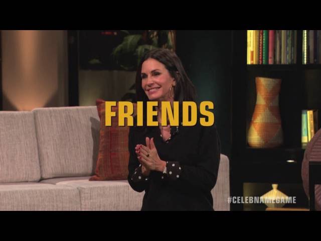 Celebrity Name Game: Courteney Cox & Lisa Kudrow play “Friends” -