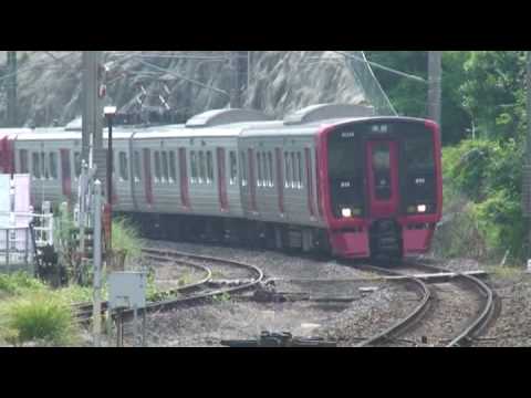 JR九州　813系（6両）有田陶器市号【有田駅到着】