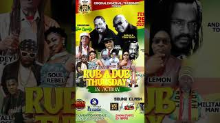 Rub A Dub Thursday, This & Every Thursday, Rebel T Hq. Kingston