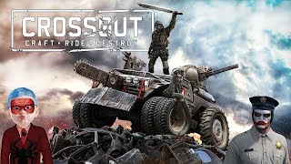 Örümcek Çocuk Ve Kuzen Joker Crossout Savaşan Arabalar Oyunu Oynuyor
