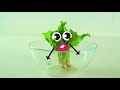 Glass with juice playing golf | Doodland Goodland