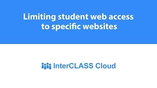 Limiting student web access to specific websites