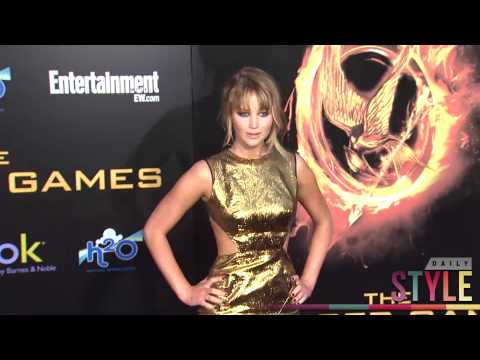 Is Jennifer Lawrence's Favorite Color GOLD!? Two Dresses, One Color!