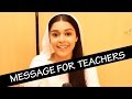 Eisha Singh's special message for her teachers