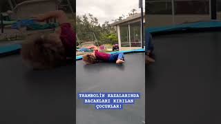 Trambolin Kazalarında Çocukların Bacağı Zarar Görebilir Dikkat