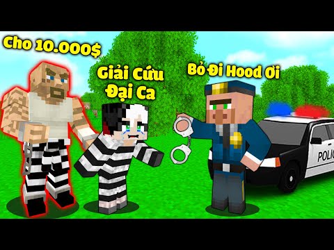 REDHOOD THỬ THÁCH 24H GIẢI CỨU ĐẠI CA KHỎI NHÀ TÙ TRONG MINECRAFT*1NGÀY REDHOOD LÀM LÃO ĐẠI TRONG TÙ