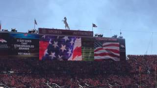 Arizona Cardinals At Denver Broncos - Hazel Miller Singing National Anthem - Sports Authority Field