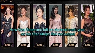 How Liza Soberano Left Us Stunned Each Year On The Star Magic Ball Red Carpet