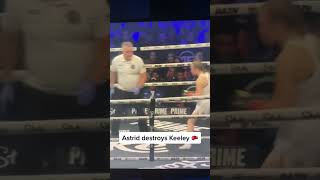 Astrid Wett Destroys Keeley In Boxing Round 1 Highlights