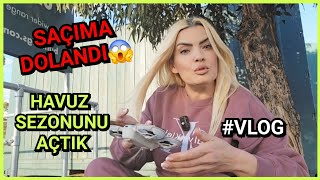 Deni̇yordum Saçlarim Gi̇tti̇ Havuz Sezonunu Açtik Günlük Vlog