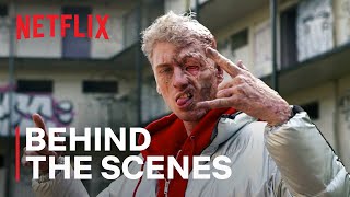 Project Power Behind The Scenes - How To Set Machine Gun Kelly On Fire Netflix