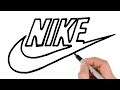 How to Draw Nike Logo | Logo Drawings Tutorial