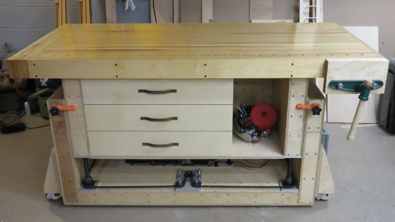 The Ultimate Modern Woodworking Workbench - YouTube