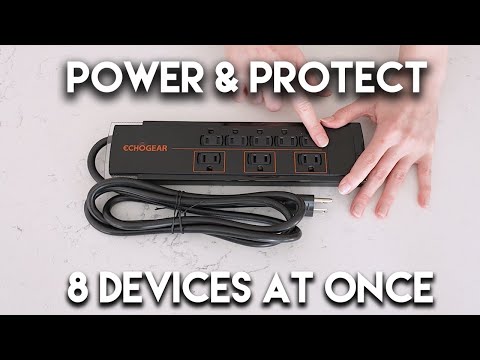 Low Profile Power Strip With Heavy Duty Surge Protection - EGAV-AST82 Low Profile Power Strip With Heavy Duty Surge Protection - EGAV-AST82