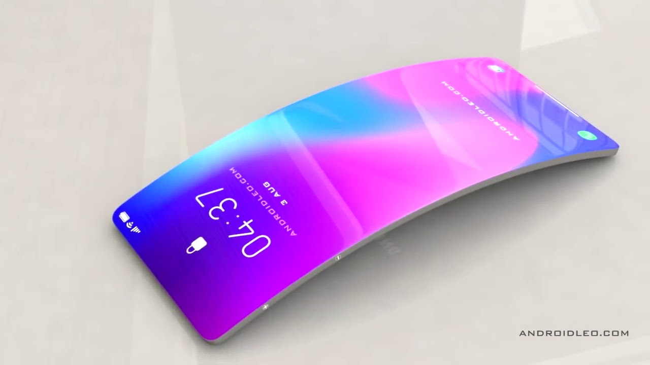 Concepto de smartphone – Samsung Galaxy flexible