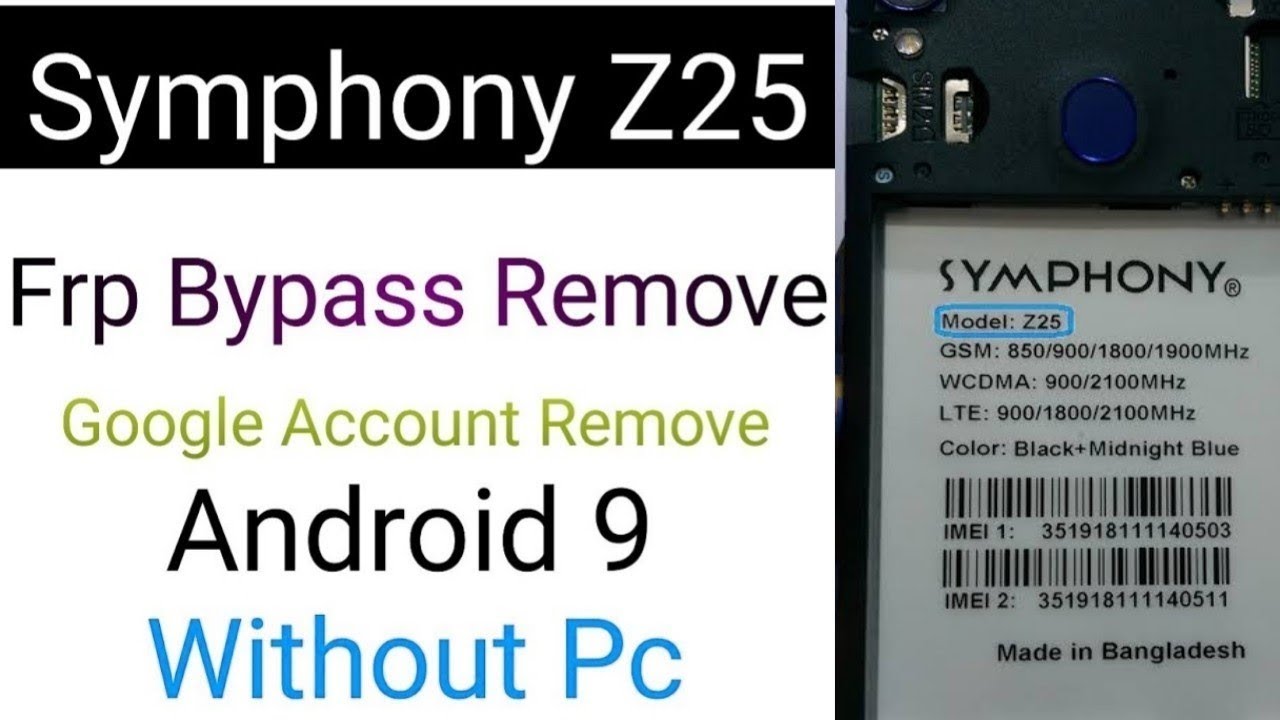 Symphony Z25 Frp Bypass without PC ! Symphony z25 Google Symphony Z25 Frp Bypass without PC ! Symphony z25 Google