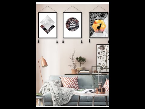 Tranh vải treo tường decor trang trí kích thước 47x67cm, ấn tượng độc đáo