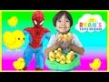 Lucky Duck Game Spiderman Family Fun Toy for Kids Egg Surpris...