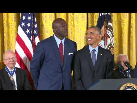 Michael Jordan Receives The Presidential Medal of Freedom