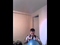 blow up 2 bigger balloons 15 incn and 38 cm the punching balloons NON POP