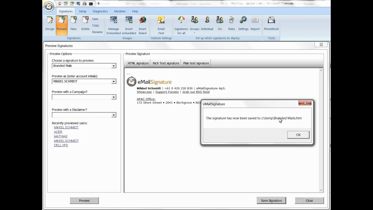 Как в outlook web app сделать подпись Как в outlook web app сделать подпись