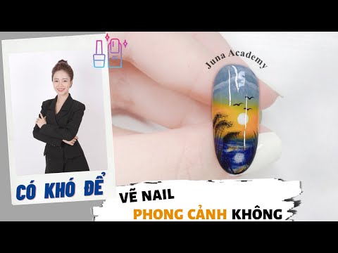 Có khó để vẽ nail phong cảnh không - Vẽ nail phong cảnh a-z