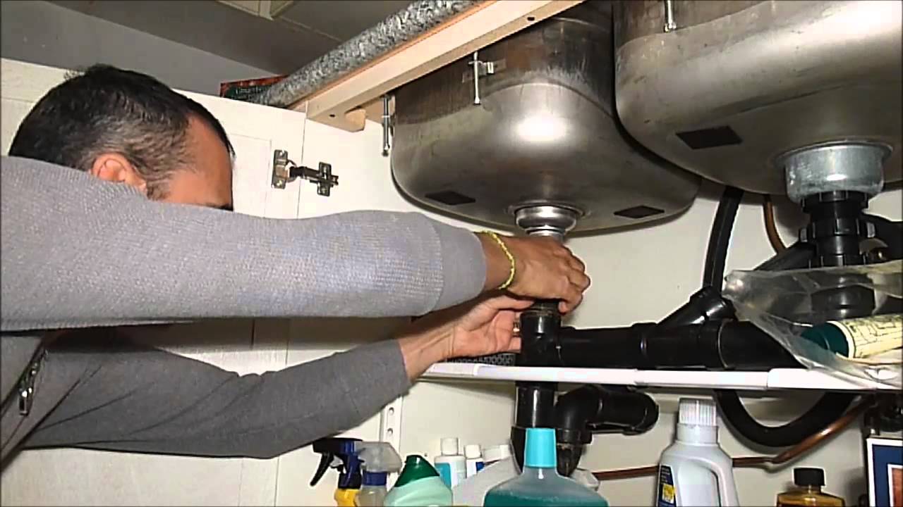 fixing kitchen sink plug