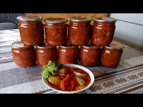 Салат Просто Бомба из Зелёных Помидоров и Яблок ! На зиму ! Без Стерилизации ! Салат Просто Бомба из Зелёных Помидоров и Яблок ! На зиму ! Без Стерилизации !