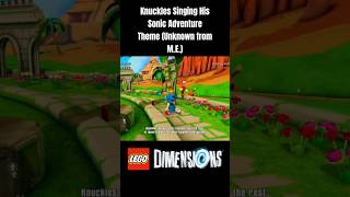 Knuckles Singing His Sonic Adventure Theme Unknown From M.e.