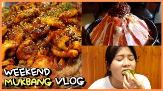 MUKBANG : WHAT I EAT FOR DINNER ON THE WEEKEND! | AMELICANO