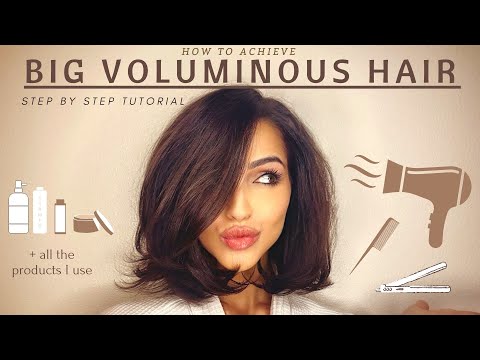 Voluminous Hair Tutorial - YouTube