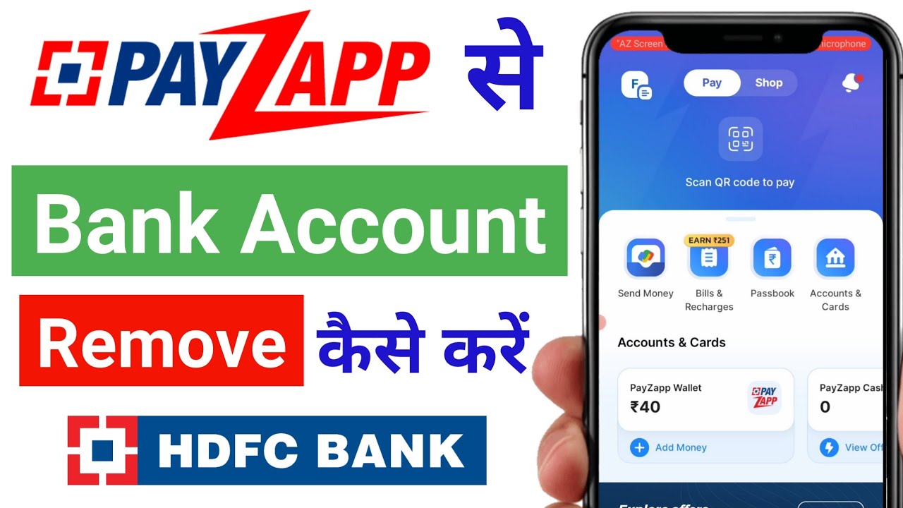 How to remove bank account from PayZapp? How to How to remove bank account from PayZapp? How to