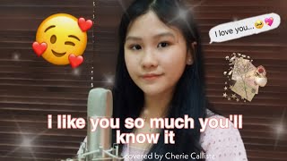 I Like You So Much, Youll Know It - Ysabelle Cuevas Cool Cover By Cherie Callista