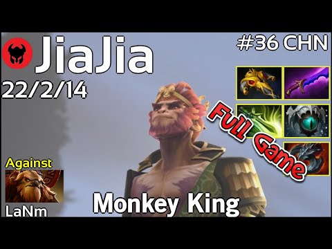 JiaJia plays Monkey King!!! Dota 2 Full Game 7.19