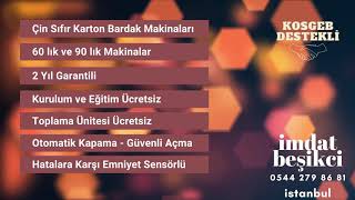 Karton Bardak Makinaları Sıfır Ve 2. El