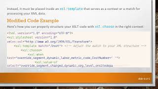 Understanding Xslchoose In Xslt A Solution To Your Xml Export Issue