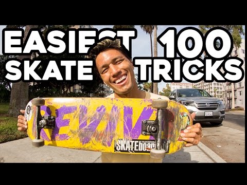 FIRST 100 SKATEBOARD TRICKS EVERYONE SHOULD LEARN!