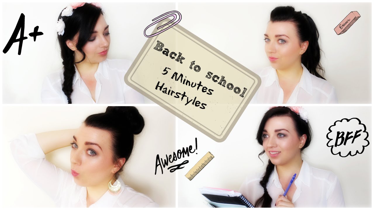 easy hairstyles for school in 5 minutes dailymotion 5 minute easy hairstyles back to school collaboration easy hairstyles for school in 5 minutes dailymotion 5 minute easy hairstyles back to school collaboration