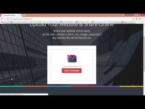 VIDEO : how can you upload  html website to the internet for free (so easy way ) - website link : http://www.upload-website.com كيف تقوم برفع موقعك على الانترنت اونلاين مجانا html project file transferwebsite link : http://www.upload-webs ...