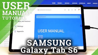 01. How to Enter User Manual in SAMSUNG Galaxy Tab S6 – Find User Guide